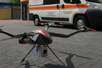 AirVein - dron do przenoszenia próbek krwi - Ogar produkcji Novelty RPAS