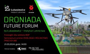 Droniada Future Forum - EKOLOGIA i ROLNICTWO PRECYZYJNE - seminarium on-line 21.03.2024 r.