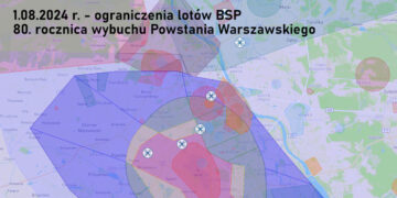 Ograniczenia lotów BSP - 1.08.2024 r.